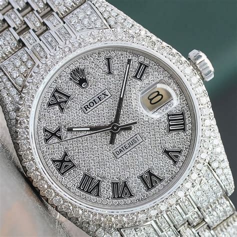 rolex watch iced|fully iced out rolex watch.